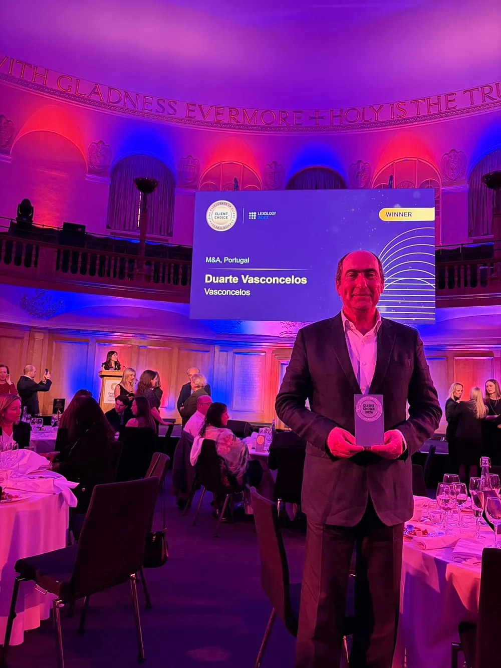 Duarte Vasconcelos distinguido com o Client Choice Award 2026 em M&A pela Lexology